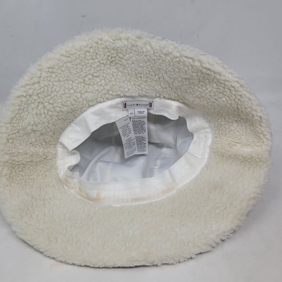 Vintage Tommy Hilfiger Hat Bucket Red Wool Tartain Plaid Retro Cap Designer Warm - Picture 6 of 8